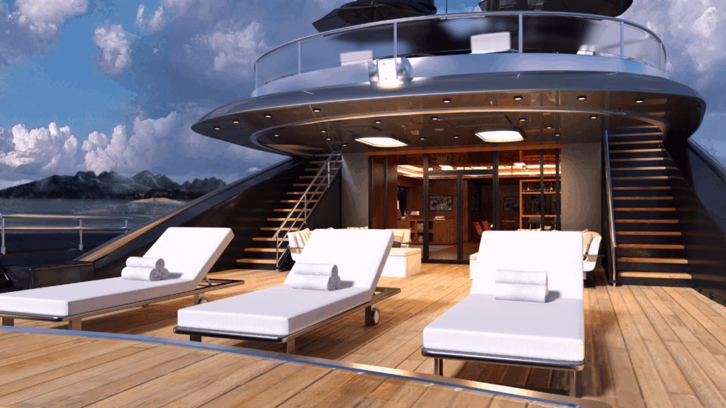 Virtual Assistant for Yacht Charters supporting luxury operations onboard elegant yacht interiors at sunset